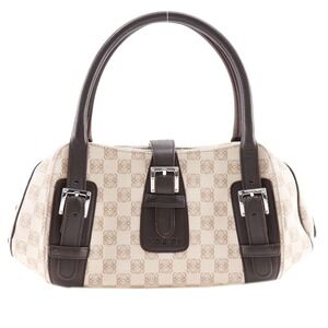 LOEWE Sender Anagram Tote Bag Beige Tan Handbag Double Zip